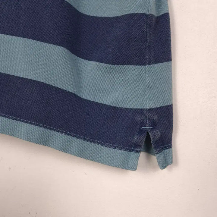 [SOLD OUT] [95-100] 스톤 아일랜드 네이비 배색 반팔 피케셔츠