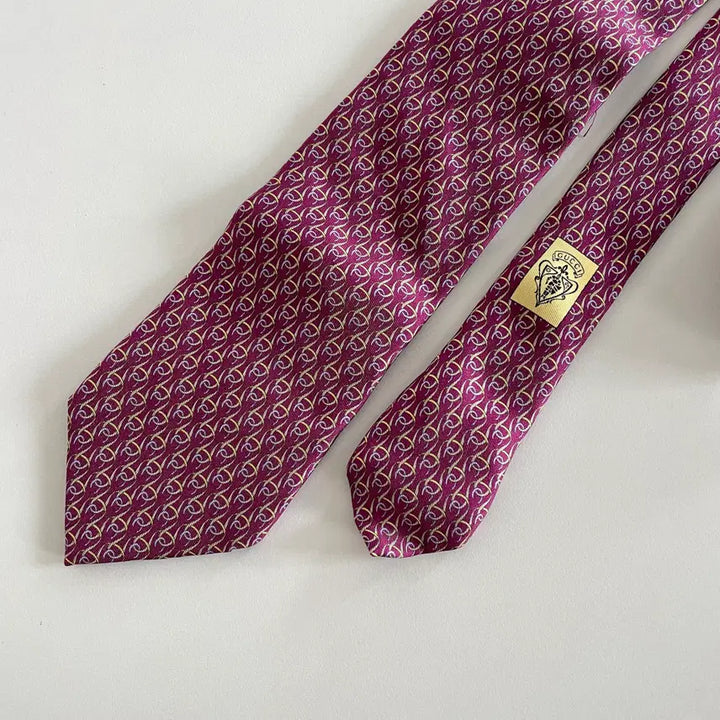 [BUNJANG] Gucci Pattern Silk Tie / 구찌 패턴 넥타이