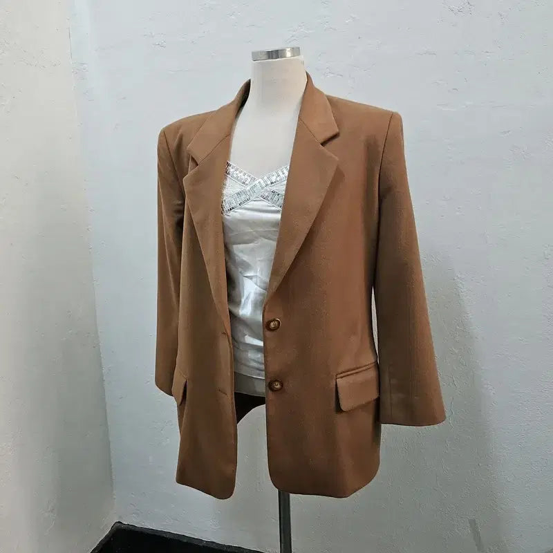 [BUNJANG] 캐시미어 유럽수입 블레이저 여 66/77 J5622 / 캐시미어 유럽수입 블레이저 여 66/77 J5622