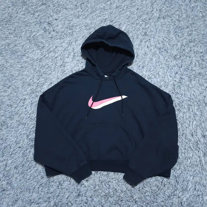 [SOLD OUT] 나이키) L 여자 오버핏 스우시 크롭후드티 / 왕눈이샵