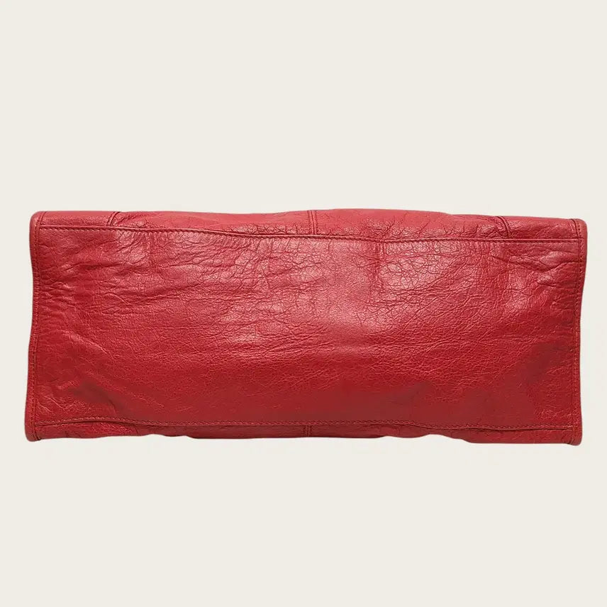 [SOLD OUT] 발렌시아가 레드 램스킨 금장 자이언트 파트타임백