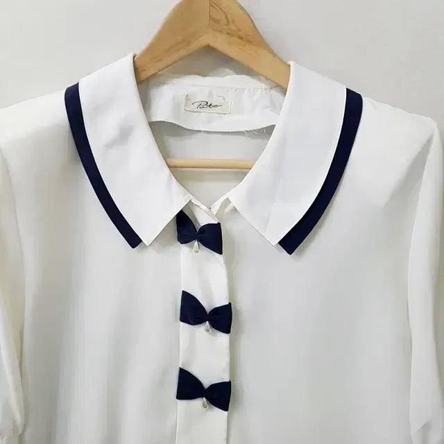 [SOLD OUT] porty 리본 블라우스 화이트