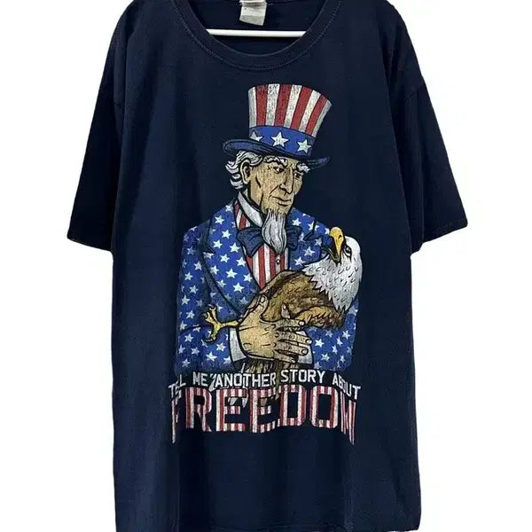[BUNJANG] Fruit of the Loom Freedom Graphic T-shirt / [L] FRUIT OF THE LOOM 프리덤그래픽 반팔티