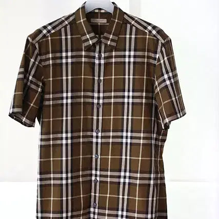 [BUNJANG] Burberry Nova Check Short Sleeve Shirt / 버버리 BURBERRY 정품 노바체크 반소매 셔츠