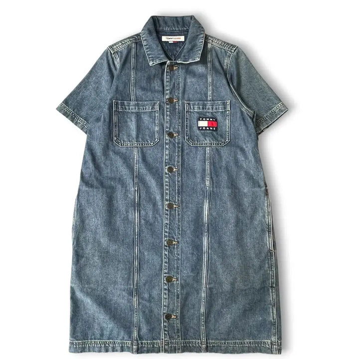 [BUNJANG] Tommy Hilfiger Denim Shirt Dress M / 타미힐피거 데님셔츠 원피스 M