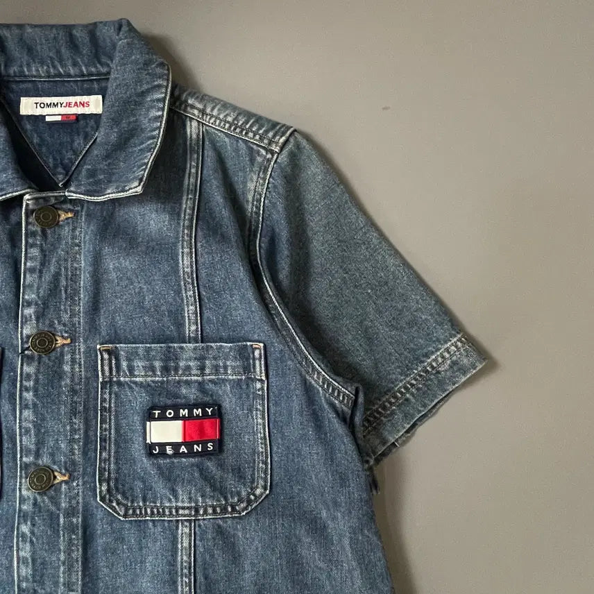 [BUNJANG] Tommy Hilfiger Denim Shirt Dress M / 타미힐피거 데님셔츠 원피스 M
