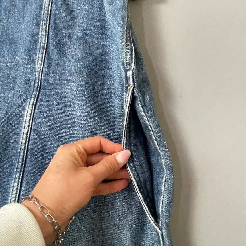 [BUNJANG] Tommy Hilfiger Denim Shirt Dress M / 타미힐피거 데님셔츠 원피스 M