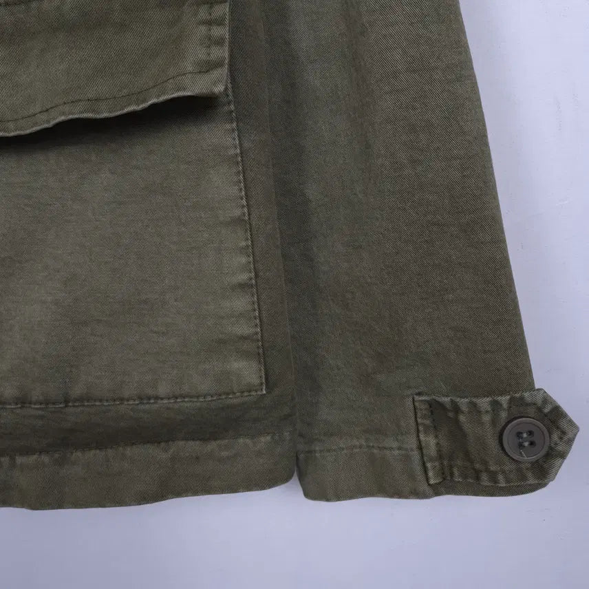 [SOLD OUT] [95] 파니칼레 다크 카키 워싱 코튼 자켓 (made in italy)