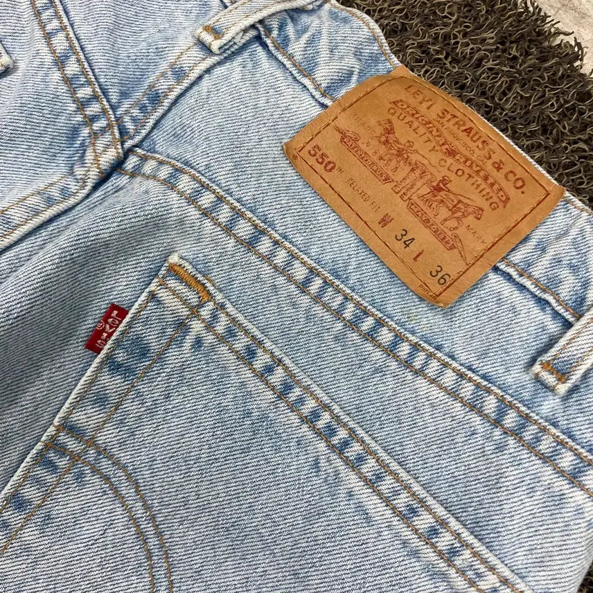 [SOLD OUT] 리바이스 550 연청 데님팬츠