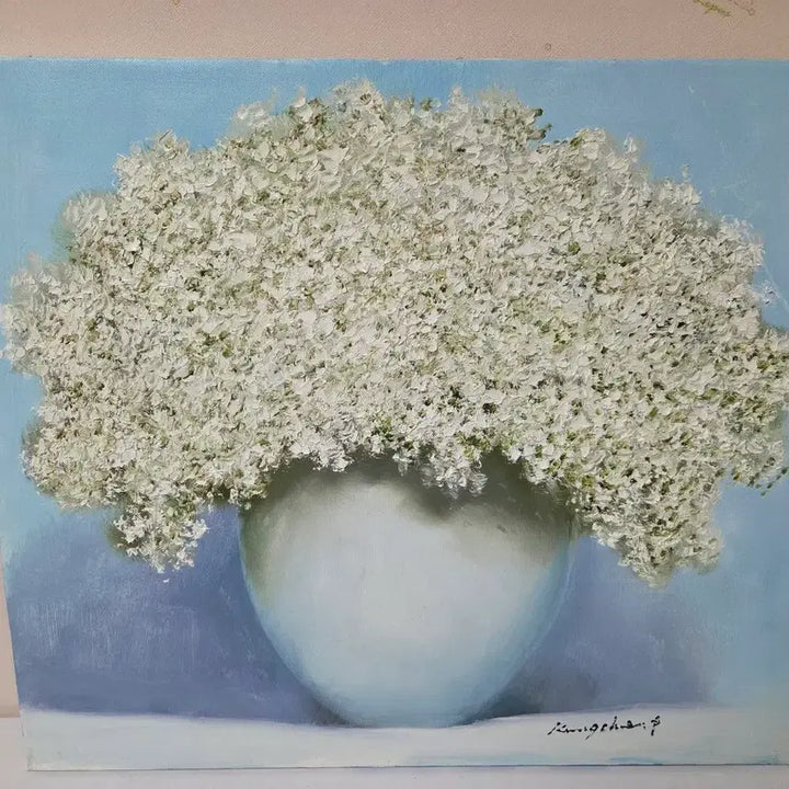 [BUNJANG] Park Kwang Chul Floral Oil Painting / 박광출 유화 꽃 그림