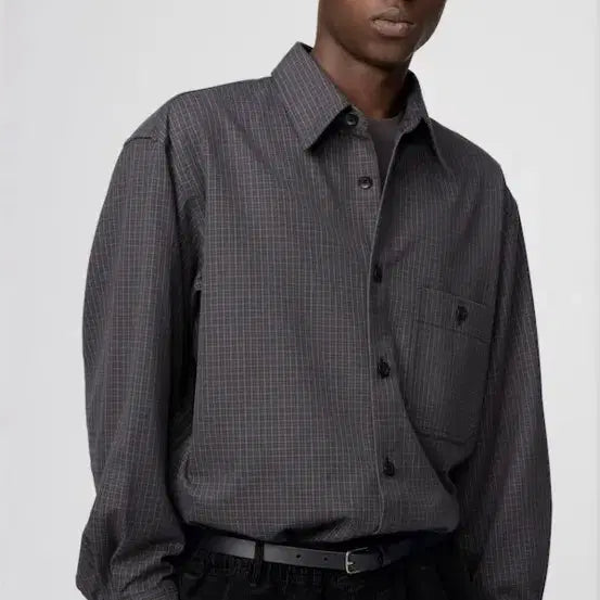 [BUNJANG] Uniqlo U Twill Work Oversized Check Shirt M / 유니클로 U 트윌 워크 오버사이즈 체크 셔츠 M