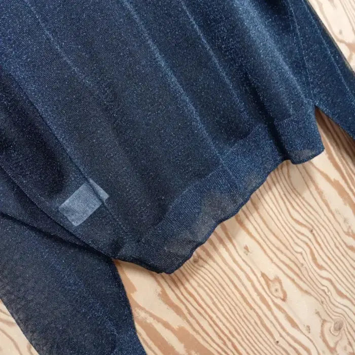 [BUNJANG] Barneys New York Joy Sheer Cardigan Metal Blue / 바니스뉴욕 조이 시스루 셔츠 가디건 메탈블루