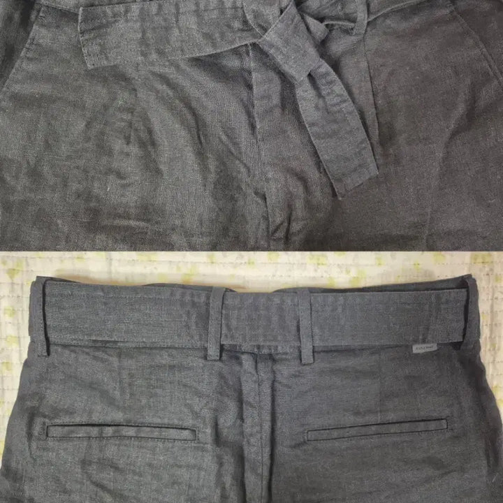 [BUNJANG] ZARA Men Linen Wide 8-Part Pants / 자라맨 린넨 와이드8부바지