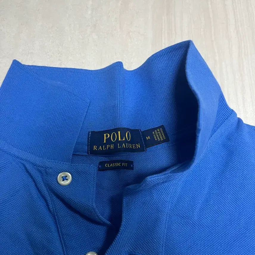 [BUNJANG] Polo Ralph Lauren Classic Fit Blue Polo Shirt / 폴로 랄프로렌 카라 반팔티셔츠 판매