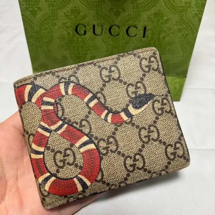 [BUNJANG] Gucci Snake Bi-fold Wallet / [정품] 구찌 스네이크 반지갑