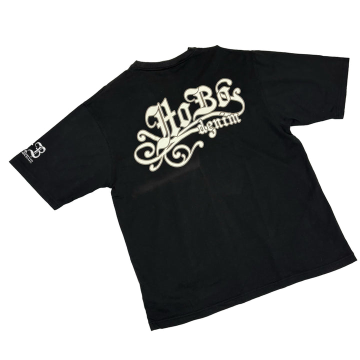 [BUNJANG] HoBo Denim Skull Crown Graphic T-shirt / [HoBo Denim] 스컬 크라운 그래픽 티셔츠