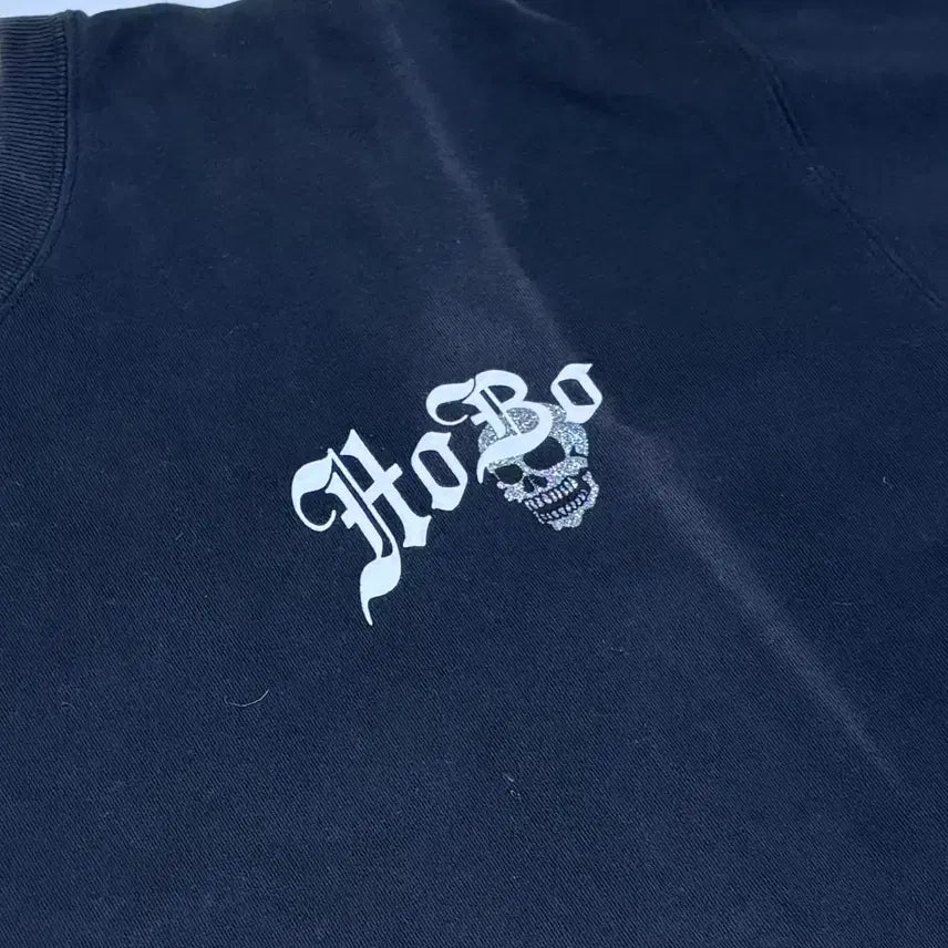 [BUNJANG] HoBo Denim Skull Crown Graphic T-shirt / [HoBo Denim] 스컬 크라운 그래픽 티셔츠