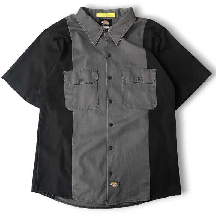 [BUNJANG] Dickies Black and Gray Work Shirt 3XL / 디키즈 블랙그레이 워크셔츠 3XL