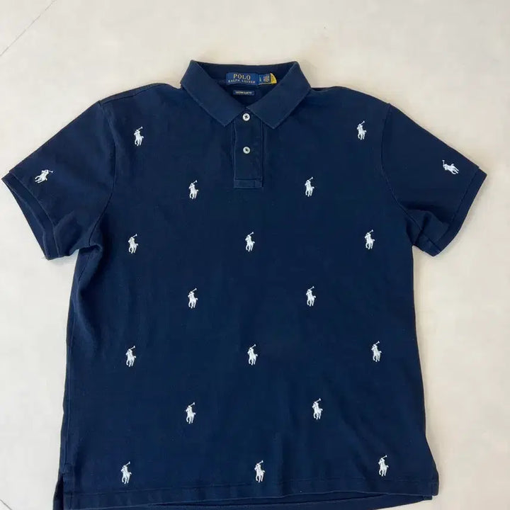 [BUNJANG] Polo Ralph Lauren Slim Fit Multi-Pony Polo Shirt / (백화점판) 폴로 멀티포니 반팔 카라티 슬림핏 L(105)