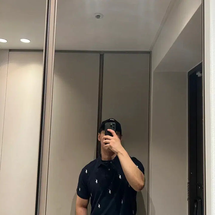 [BUNJANG] Polo Ralph Lauren Slim Fit Multi-Pony Polo Shirt / (백화점판) 폴로 멀티포니 반팔 카라티 슬림핏 L(105)