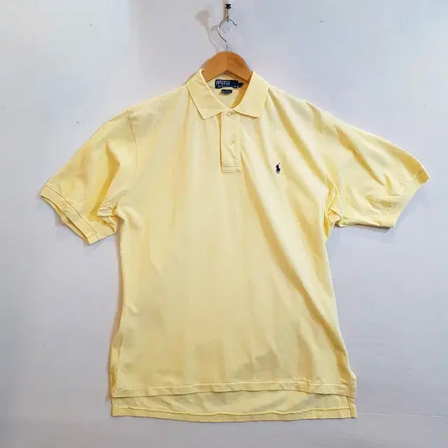 [BUNJANG] Polo Ralph Lauren Yellow T-shirt for Men / 폴로 랄프로렌 티셔츠 옐로우 남성용