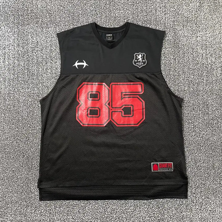 [BUNJANG] HDEX Vintage Basketball Sleeveless Top / 빈티지9. HDEX 리그 85 베이스볼 농구티 슬리브리스 운동 나시 블랙