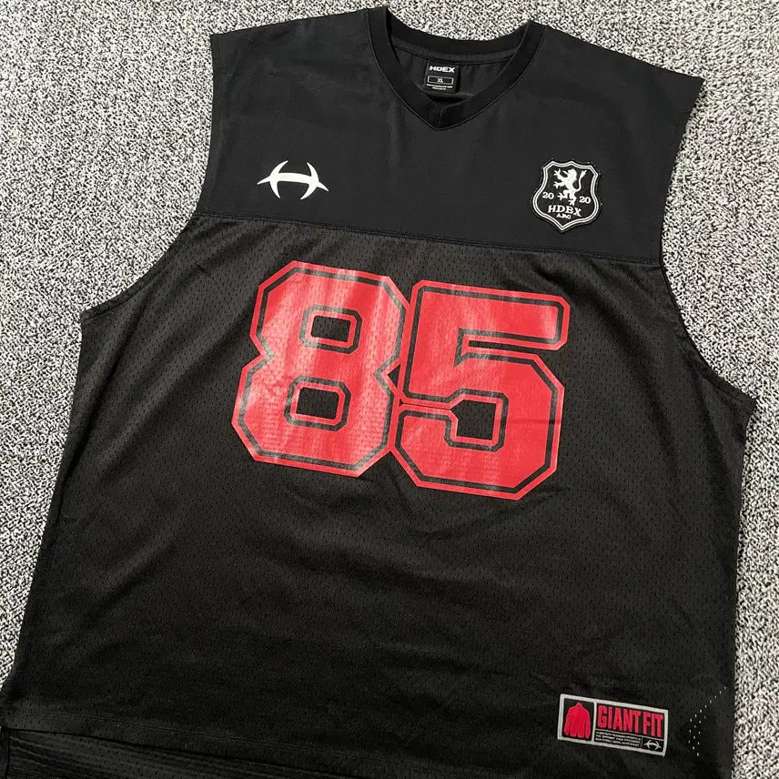 [BUNJANG] HDEX Vintage Basketball Sleeveless Top / 빈티지9. HDEX 리그 85 베이스볼 농구티 슬리브리스 운동 나시 블랙
