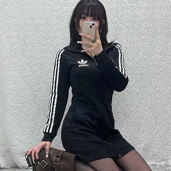 [BUNJANG] Adidas Y2K Europa Mini Dress / 아디다스 Y2K 유로파 딱붙핏 져지 미니 원피스 90 C11121