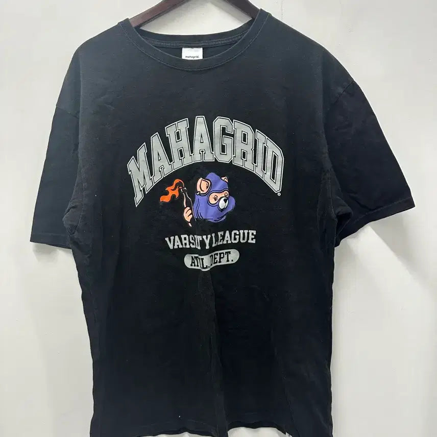 [BUNJANG] Mahagrid Short Sleeve T-shirt Black 105 / [만원 아라비아빈티지]마하그리드 반팔 티셔츠 블랙 105