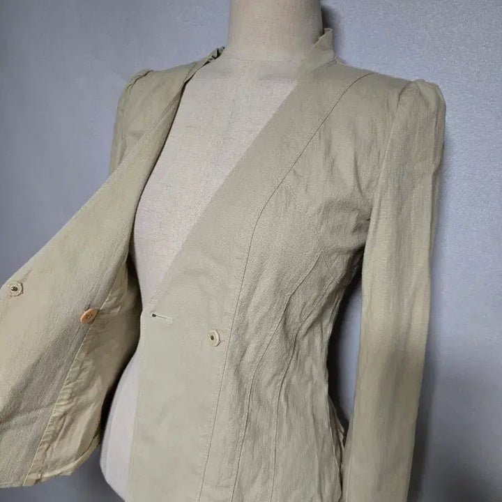 [BUNJANG] Pageblin Frill 7/8 Sleeve Short Jacket / 페이지플린 7부 프릴 숏자켓