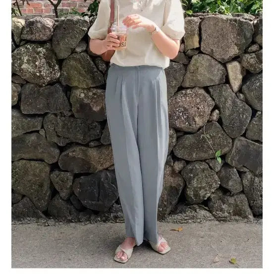 [BUNJANG] 로렌하이 여름 와이드 슬랙스 / 로렌하이 여름 와이드 슬랙스