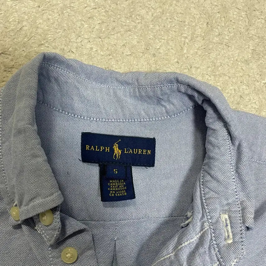 [BUNJANG] Polo Kids Short Sleeve Shirt (Size 5) / 폴로 키즈 아동 반팔 셔츠 5
