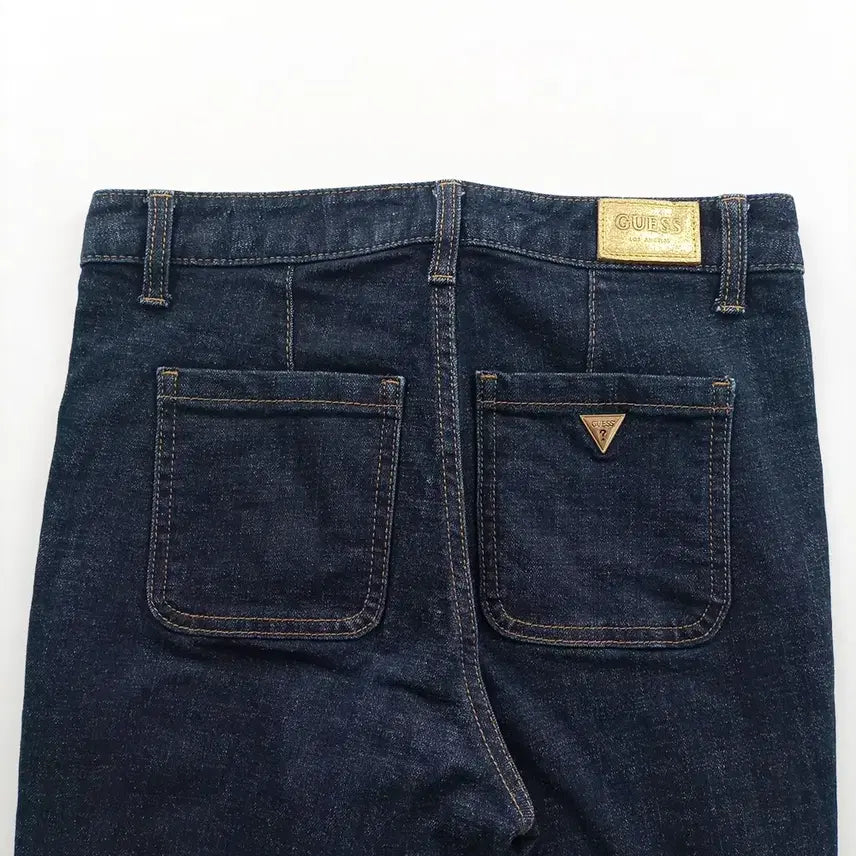 [BUNJANG] Guess Slim Dark Wash Bootcut Denim Jeans / 게스 청바지 사이즈26 슬림 진청 부츠컷 여자 여성 데님팬츠 B0200