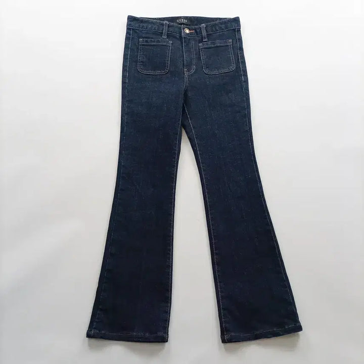 [BUNJANG] Guess Slim Dark Wash Bootcut Denim Jeans / 게스 청바지 사이즈26 슬림 진청 부츠컷 여자 여성 데님팬츠 B0200