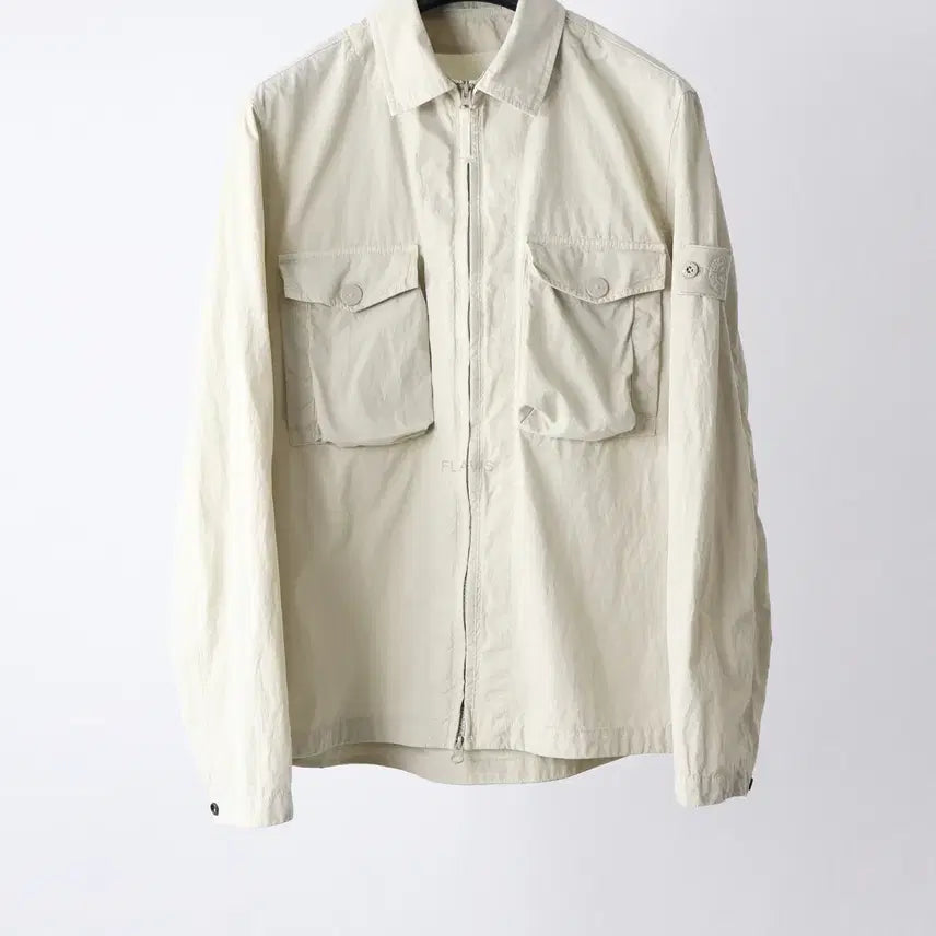 [SOLD OUT] 스톤아일랜드 고스트피스 텔라 오버셔츠 베이지 M팝니다.