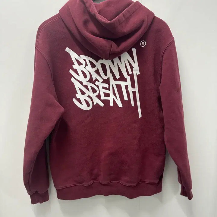 [SOLD OUT] [만원 아라비아빈티지]브라운브레스 버건디 후드티 90