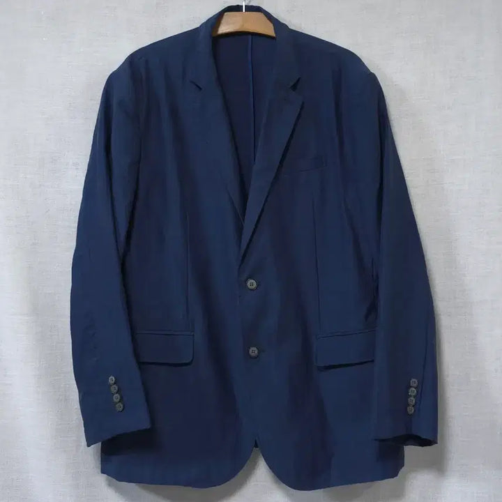 [SOLD OUT] 씨저스 속비치는 여름 마 린넨 투버튼 블레이저 정장 자켓 마이 110