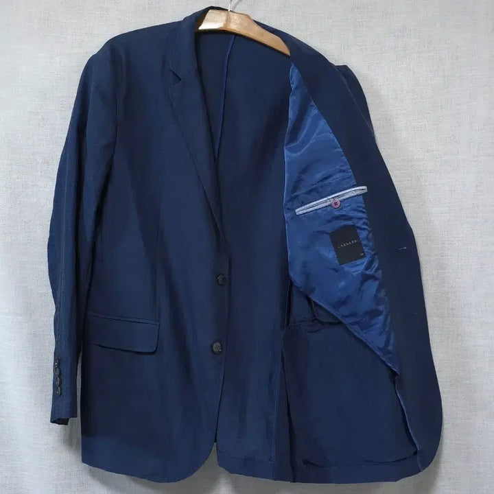 [SOLD OUT] 씨저스 속비치는 여름 마 린넨 투버튼 블레이저 정장 자켓 마이 110