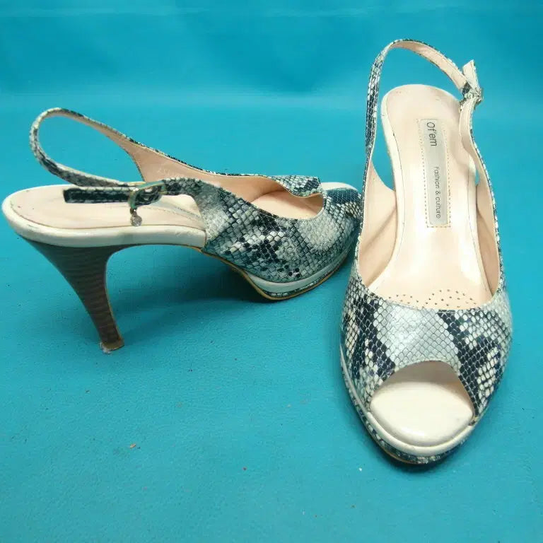 [BUNJANG] OEM Platform High Heel Sandals / 235/pu6-518/오브엠 플랫폼 하이힐 샌들 구두/구제특별시
