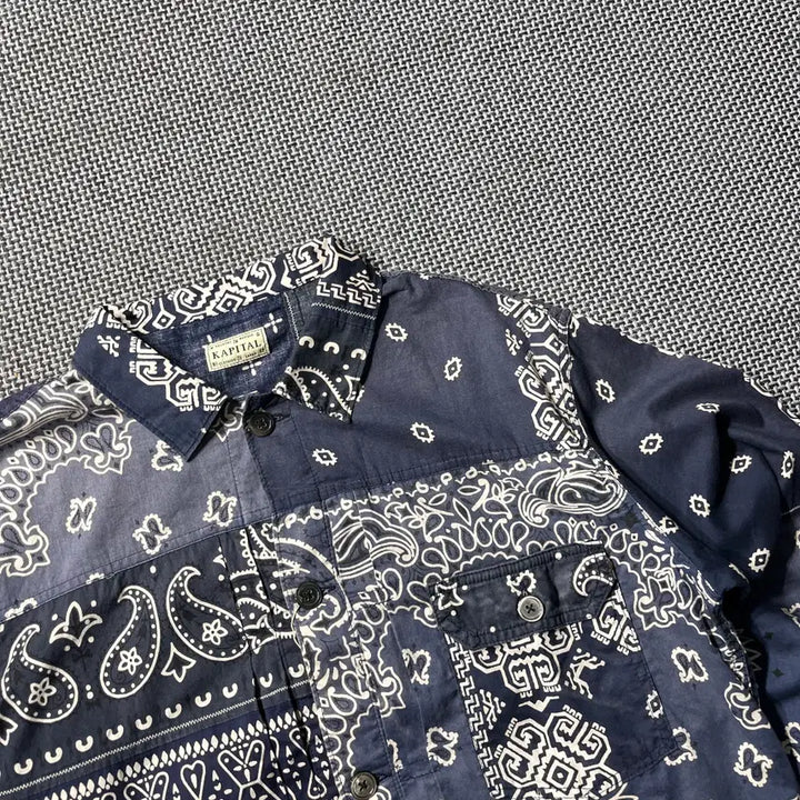 [BUNJANG] KAPITAL Paisley Pattern Shirt (XXL) / (새상품)KAPITAL 셔츠(XXL)
