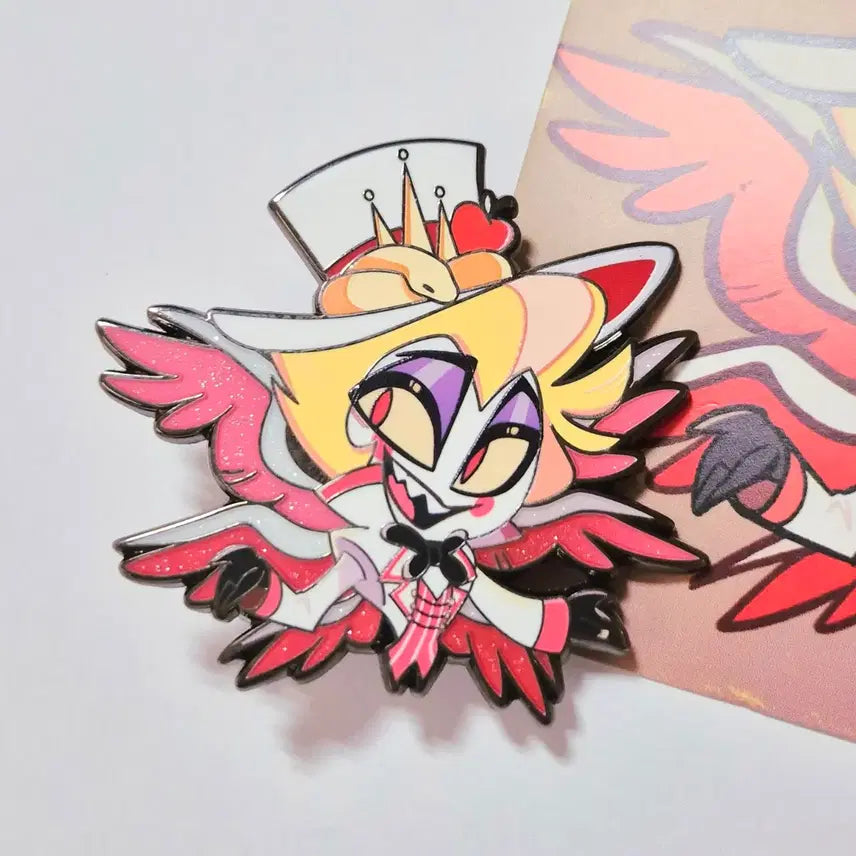 [BUNJANG] Hazbin Hotel Lucifer Metal Pin / 해즈빈호텔 루시퍼 금속뱃지
