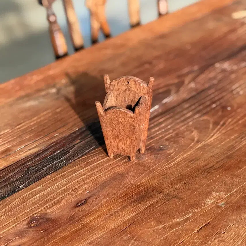 [BUNJANG] Vintage Wooden Pencil Holder / 빈티지 나무 연필꽂이