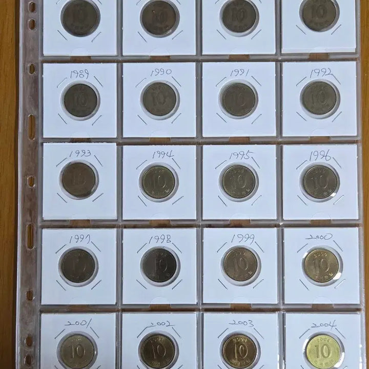 [BUNJANG] 연도별 10원 동전 1966년~2024년 컬렉션 / 연도별 10원 동전 1966년~2024년 컬렉션