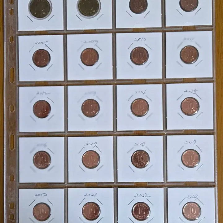 [BUNJANG] 연도별 10원 동전 1966년~2024년 컬렉션 / 연도별 10원 동전 1966년~2024년 컬렉션
