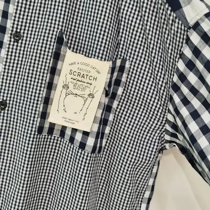 [SOLD OUT] 거의 새옷 빅사이즈 루즈핏 체크 순면 롱남방스타일의 원피스