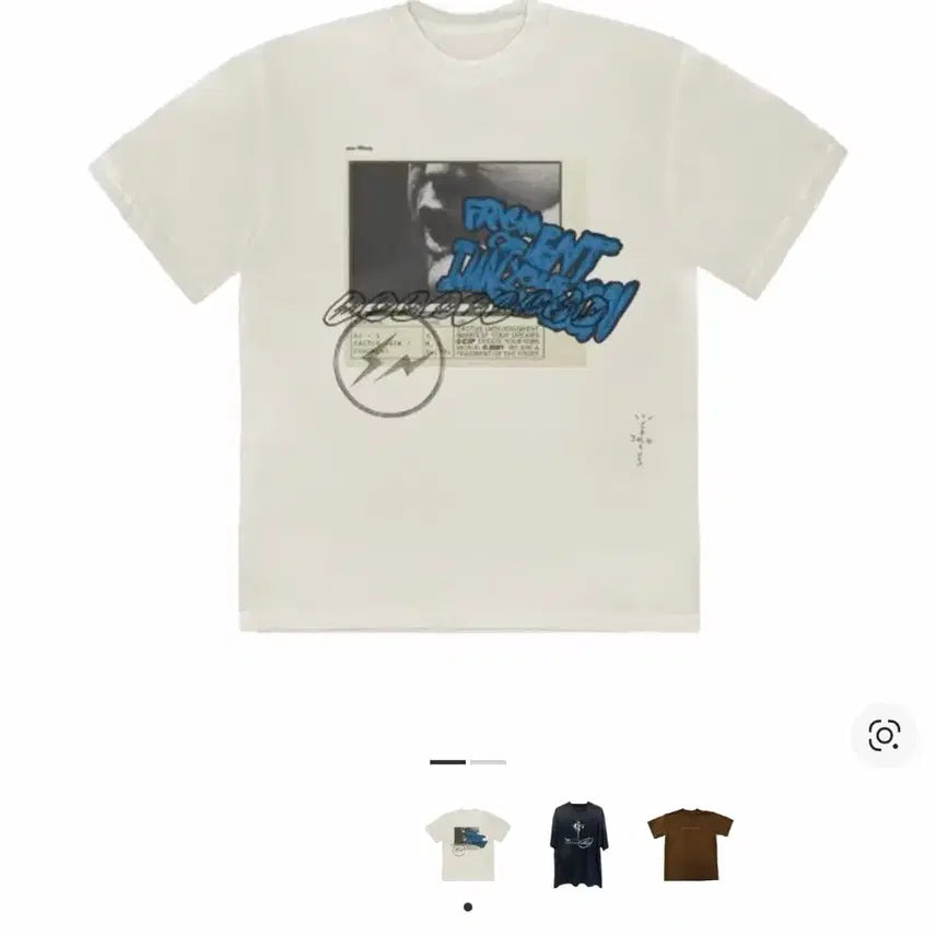 [SOLD OUT] 트래비스 스캇 캑터스 잭 x 프라그먼트 매니페스트 티셔츠 화이트