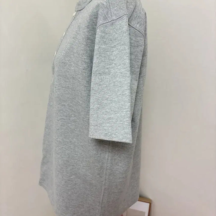 [SOLD OUT] 브론슨 10.6oz 코튼 헨리 헨리넥 반팔티 L 그레이 (구매가 36,5
