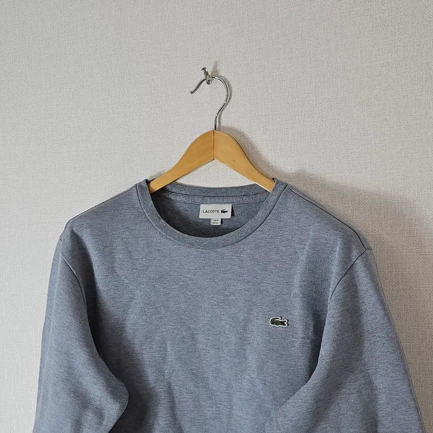 [BUNJANG] Lacoste Logo Crewneck Sweatshirt Big Size 115 / 라코스테 로고 맨투맨 라운드넥 빅사이즈 115