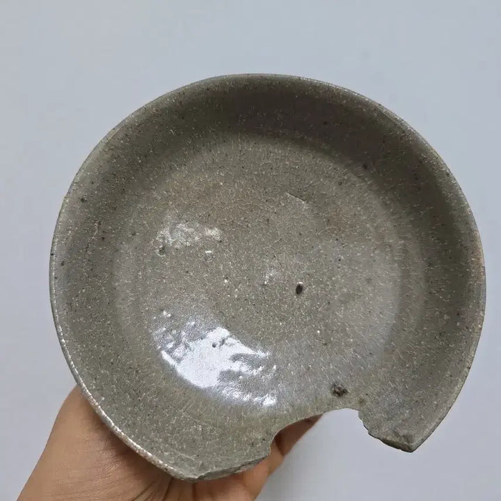 [BUNJANG] Authentic Early Joseon Dynasty White Porcelain Plate / 진품 조선초기 백자 접시 골동품
