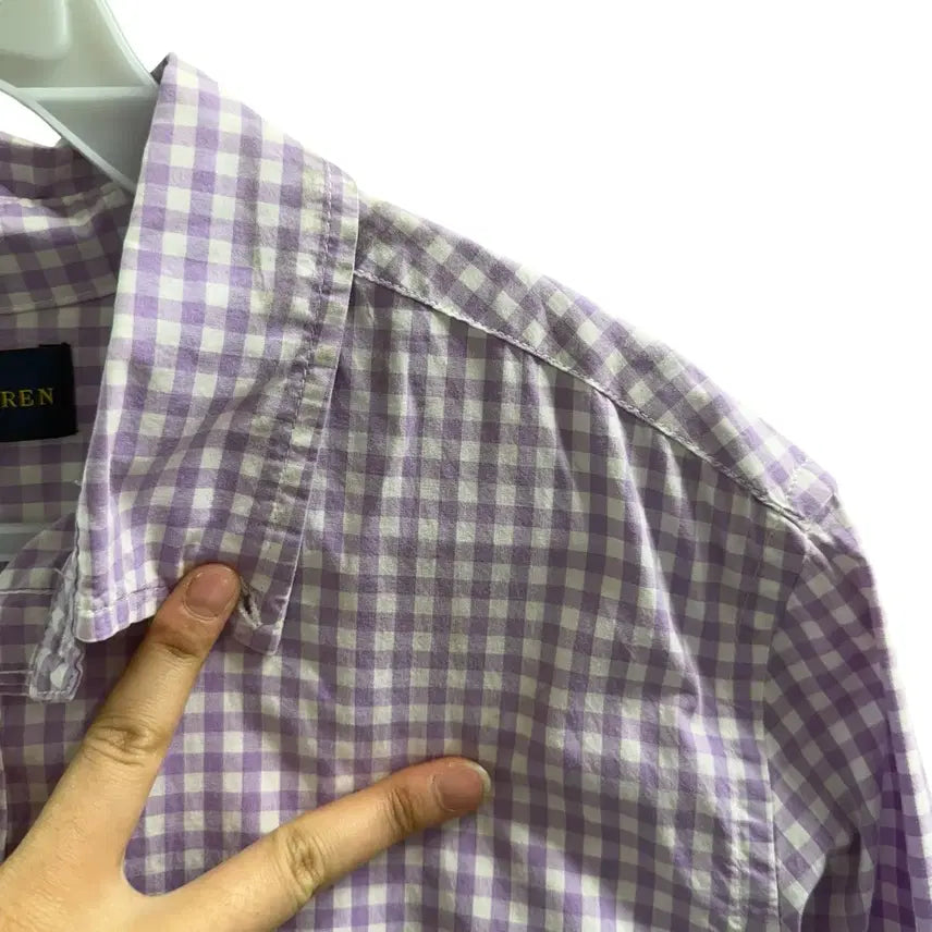 [BUNJANG] Polo Ralph Lauren Purple Check Shirt / [XL] 폴로 퍼플 체크 셔츠